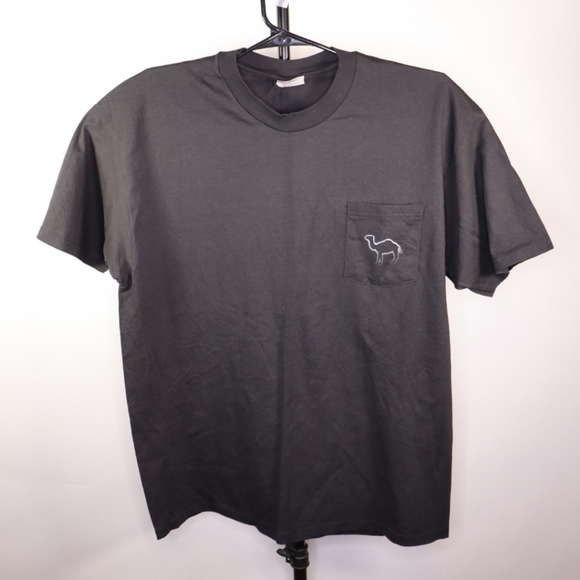 Hanes Other - 90s Vintage Hanes Camel Cigarettes Pocket Detail Shirt Size XL Black